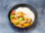 Tofu Curry with Steam Rice