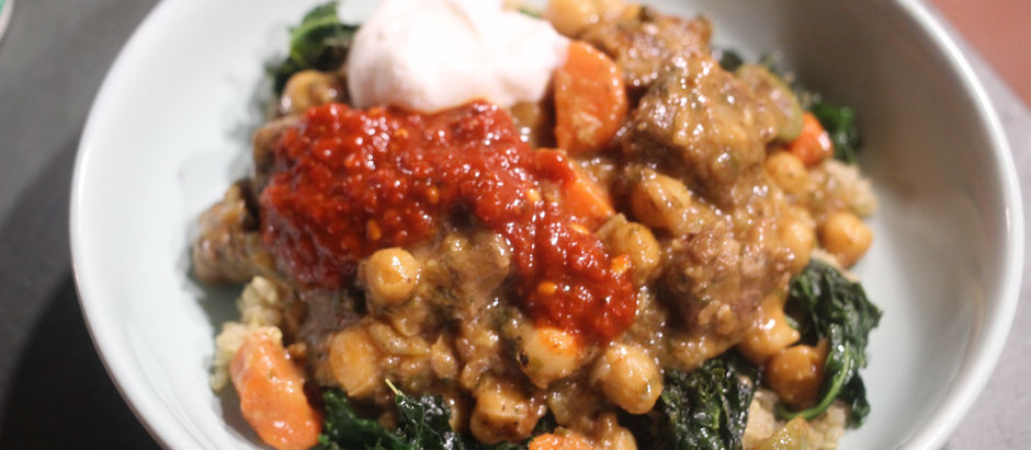 Lamb Tagine with Almonds & Olives