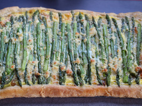 Asparagus & Caramelized Onion Tart