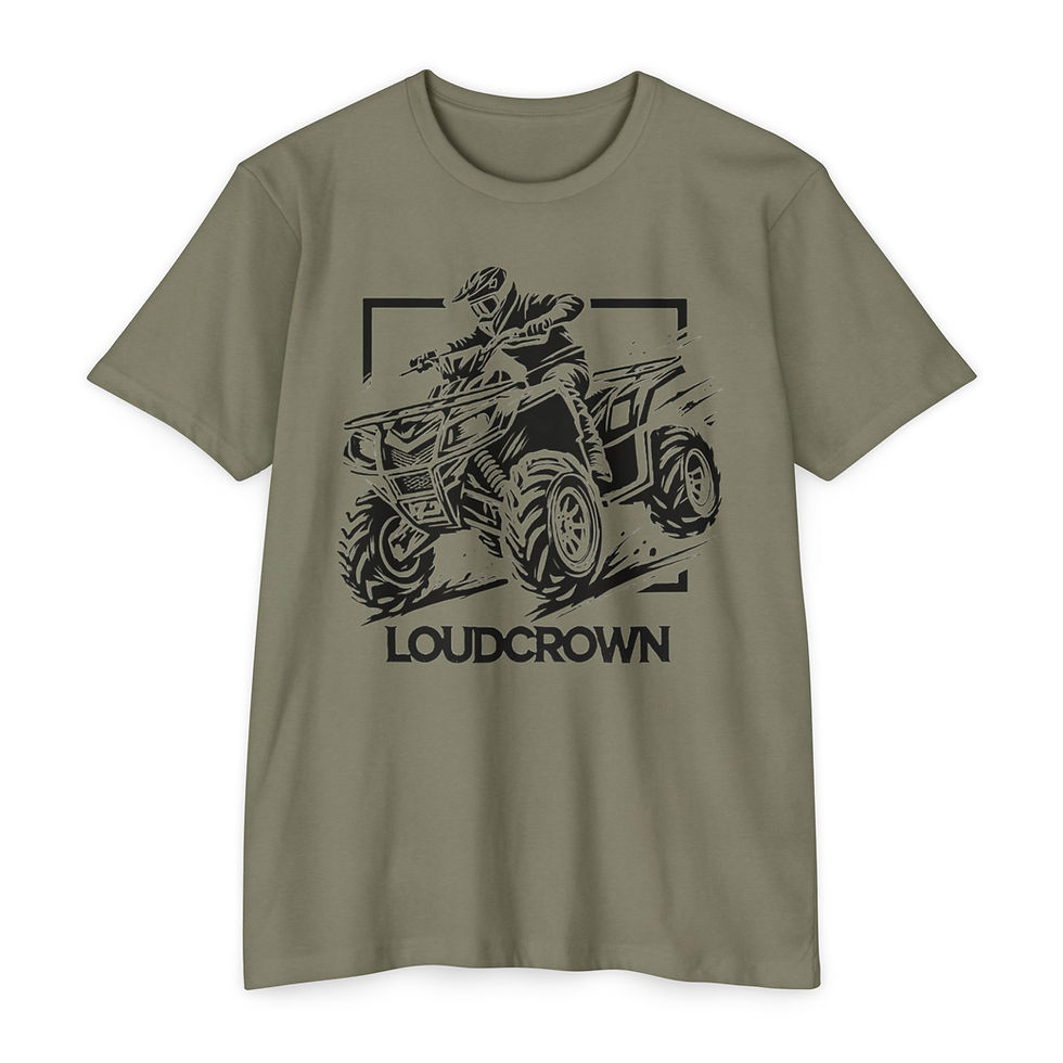 LoudCrown 4Wheelin Tee, four wheeler tee