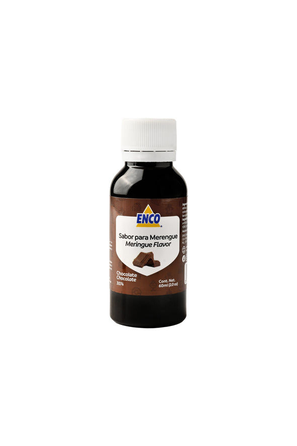 Esencia Chocolate con Color Cafe 60 Ml, marca ENCO