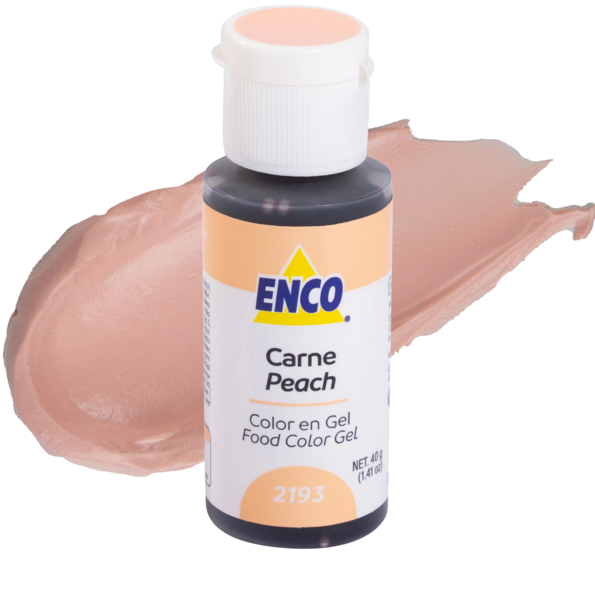Colorante en Gel Carne 40g, marca ENCO