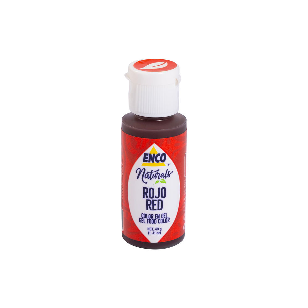Colorante en Gel Rojo Natural 40g, marca ENCO