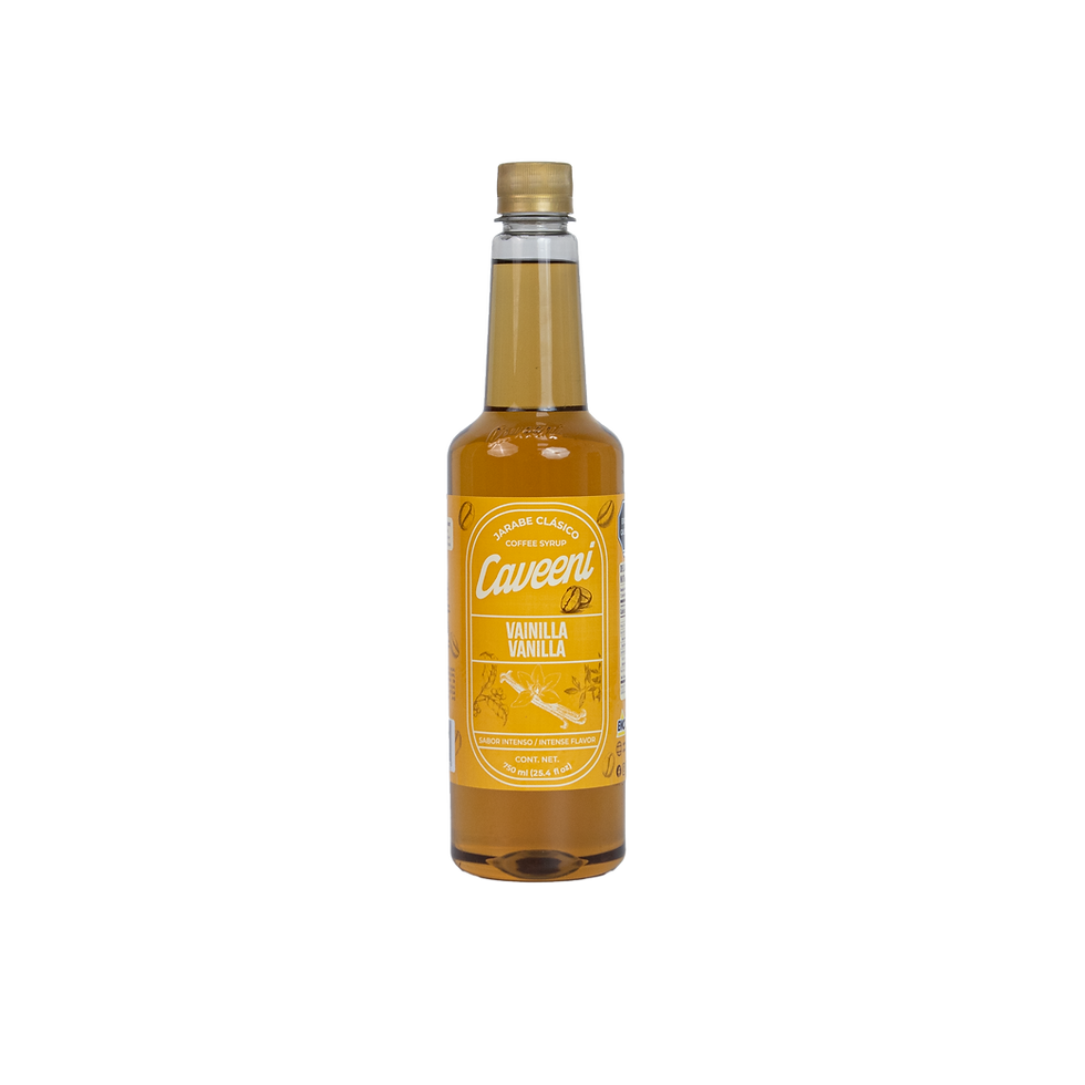 Jarabe para Café Sabor Vainilla Caveeni 750ml, marca Caveeni