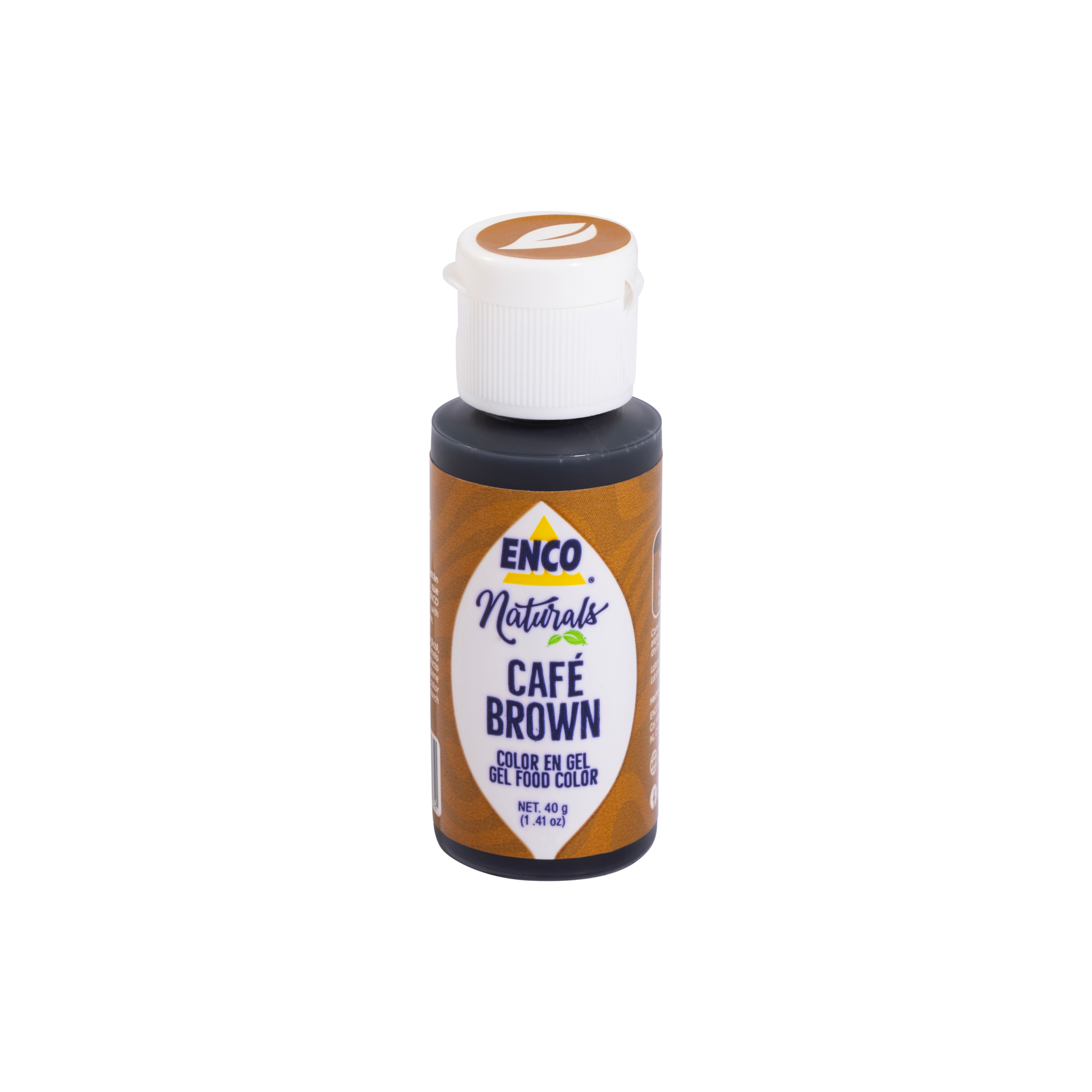 Colorante en Gel Cafe Natural 40g, marca ENCO