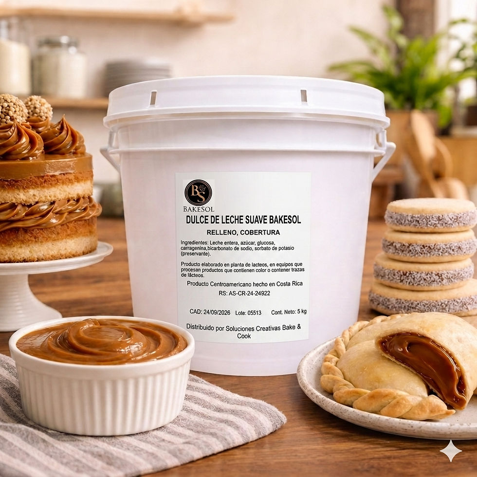 Dulce de Leche Suave Bakesol 5kg, marca Bakesol