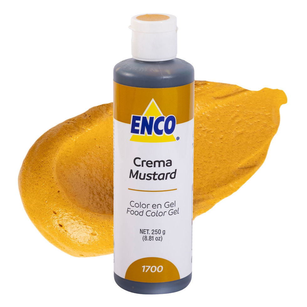Colorante en Gel ENCO Crema 250g espatuleado, marca ENCO