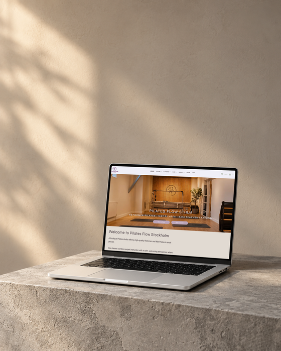 Pilates Flow Sthlm website mockup