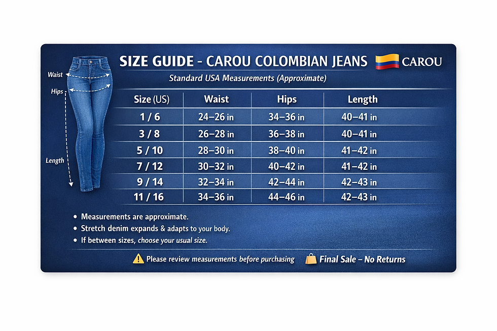 Miniatura: CAROU CR1011 – High-Waist Colombian Jeans (Skinny)