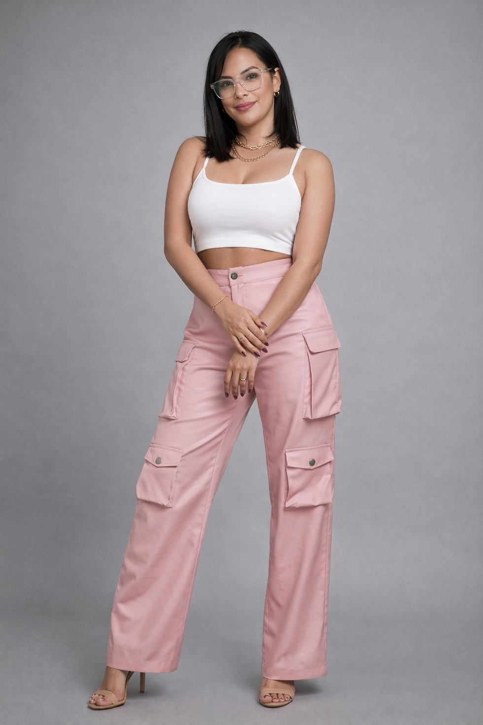 Miniatura: Blush Luxe High-Waist Cargo Pants
