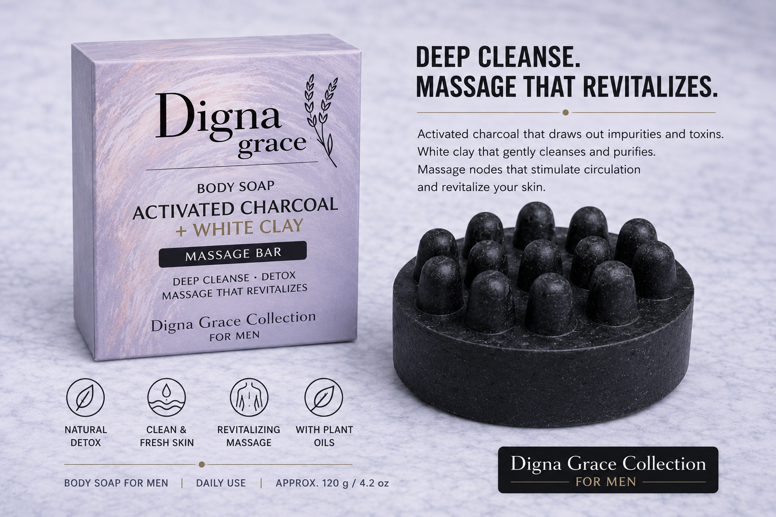 Massage Soap (Activated Charcoal)