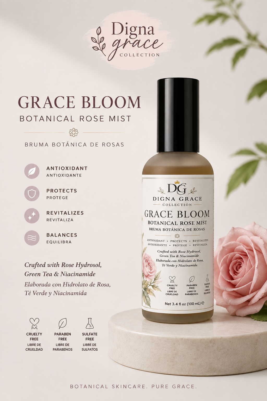 Grace Bloom™ Botanical Rose Mist
