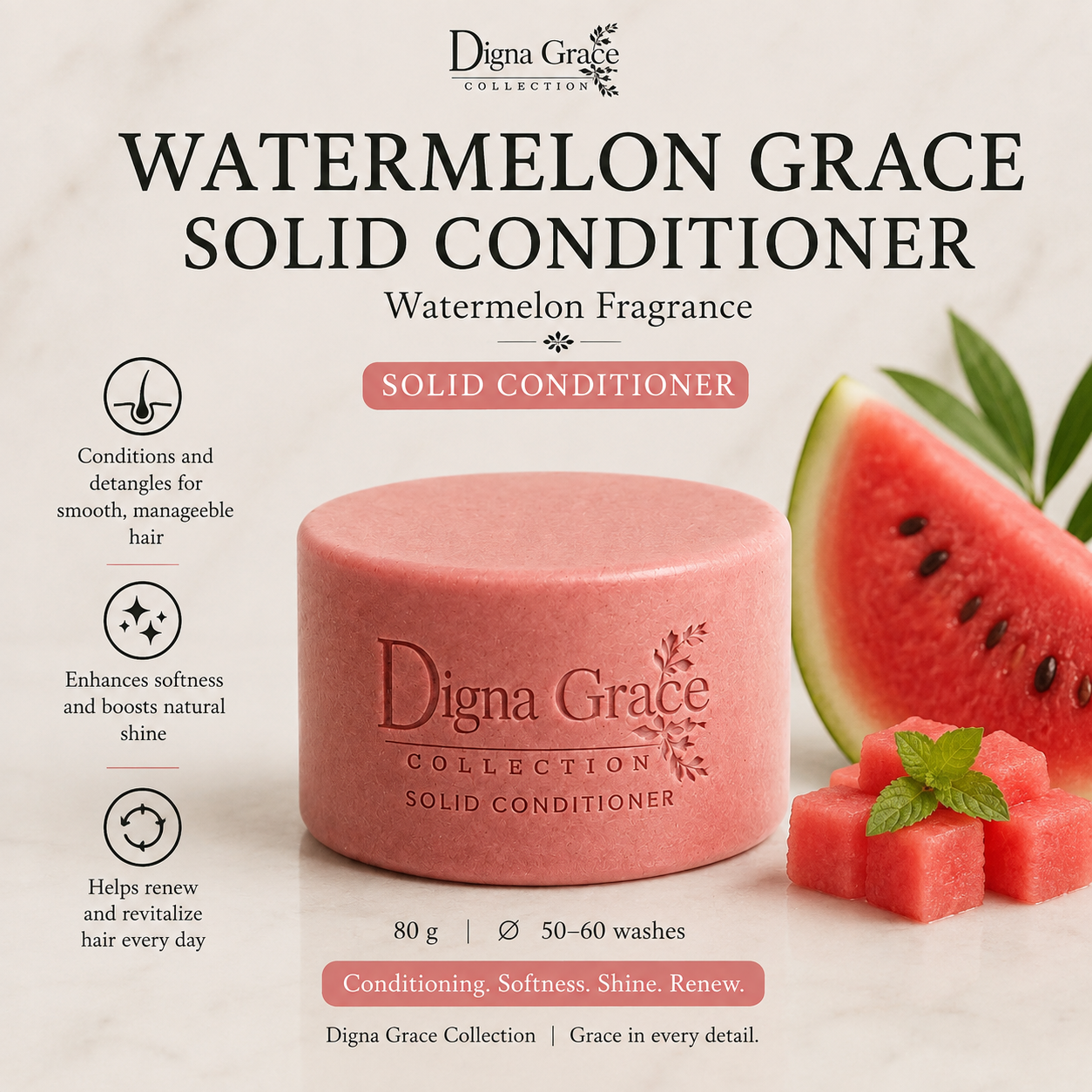 Watermelon Grace Solid Conditioner