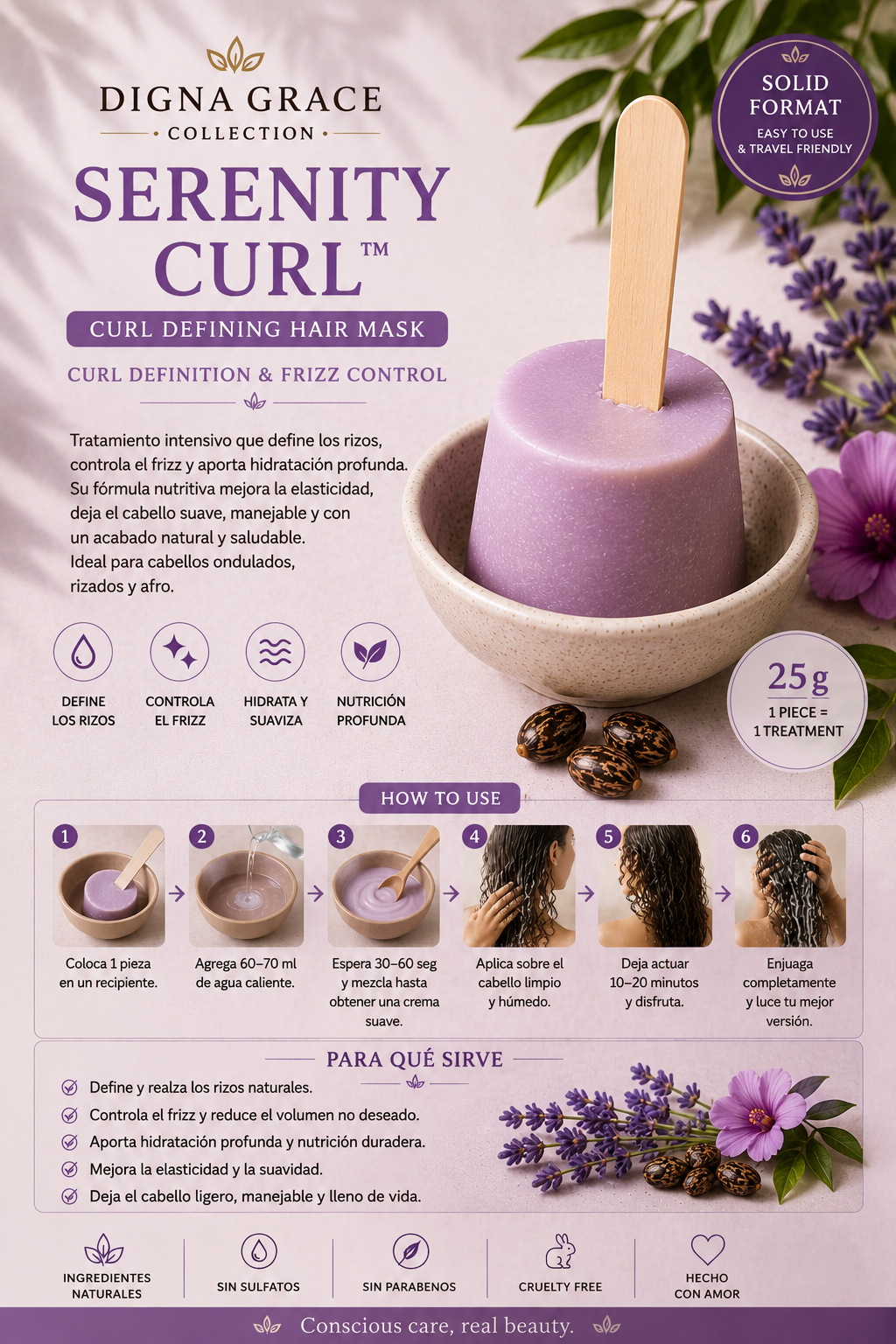 Serenity Curl™ — Curl Hydration Solid Hair Mask
