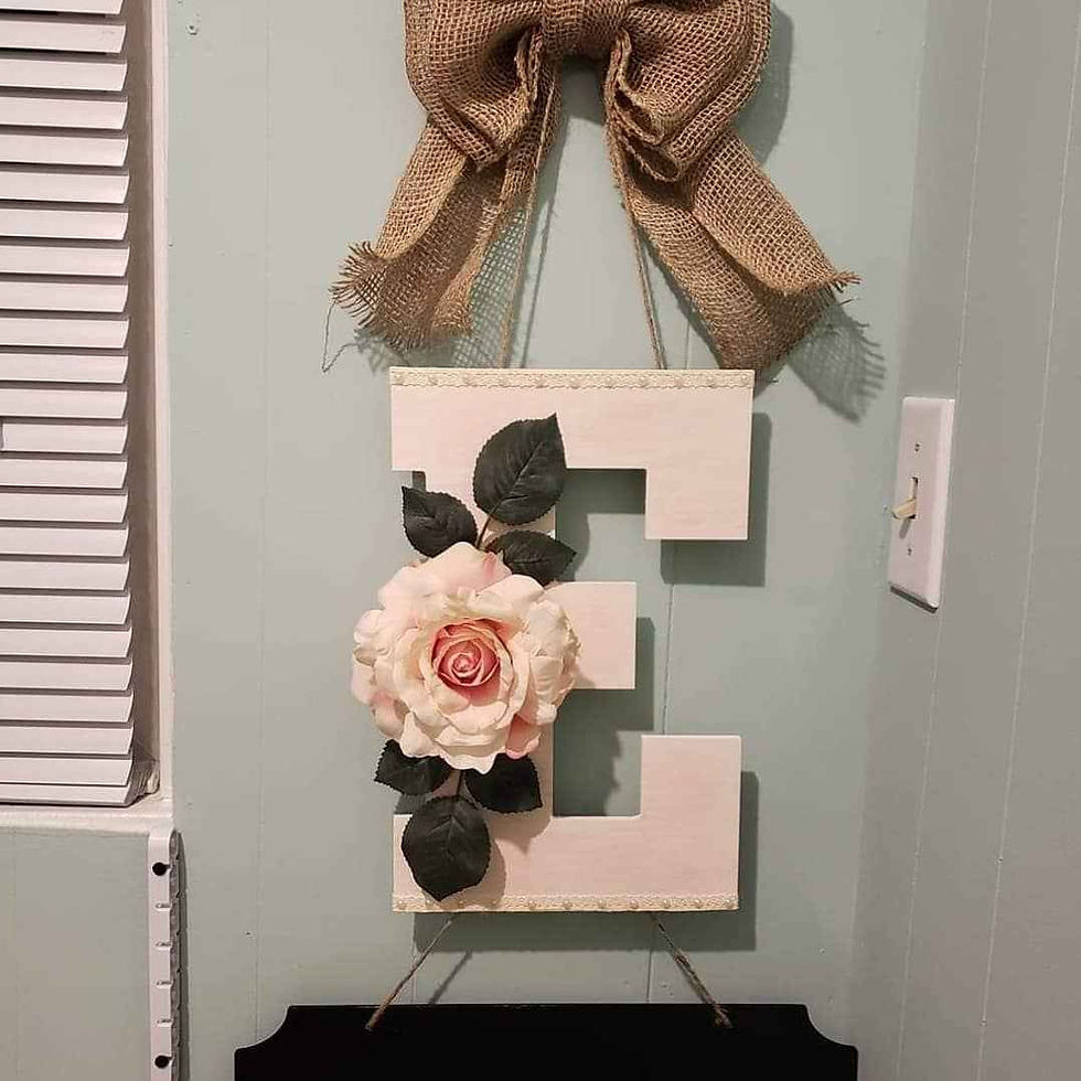 Monogramed Hospital Door Hanger