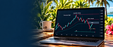 Tropical trading desk with hibiscus.png
