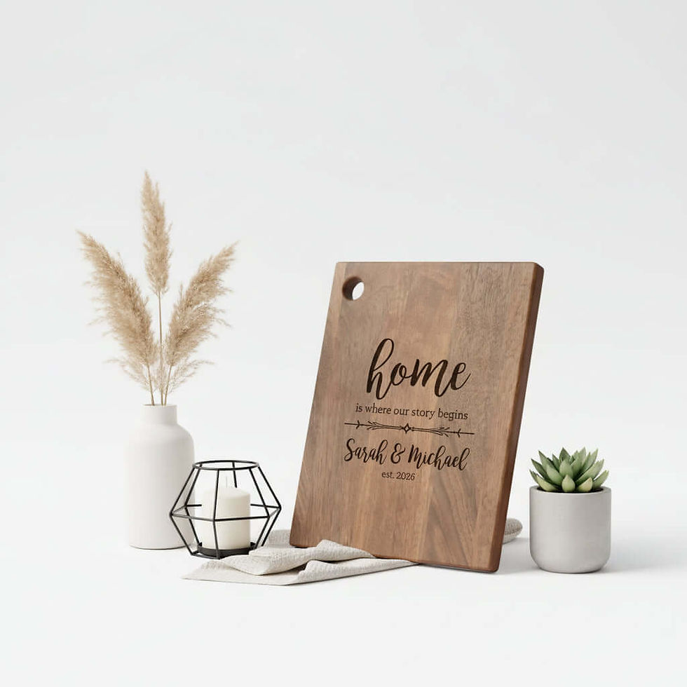 Thumbnail: Personalized Walnut Cutting Board – Custom Engraved Wooden Kitchen Board