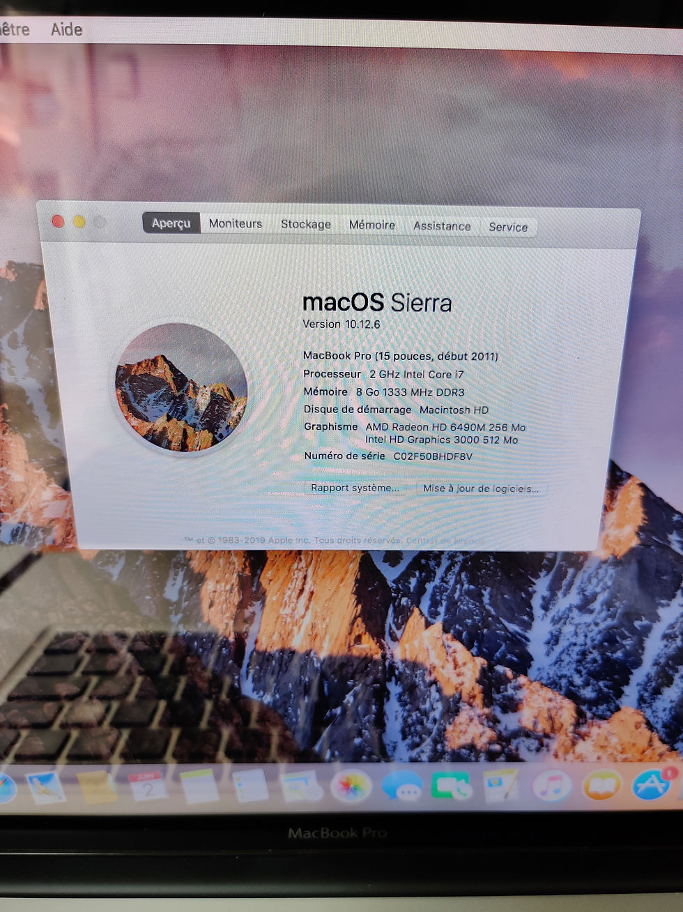 Miniature : MacBook Pro 15" début 2011