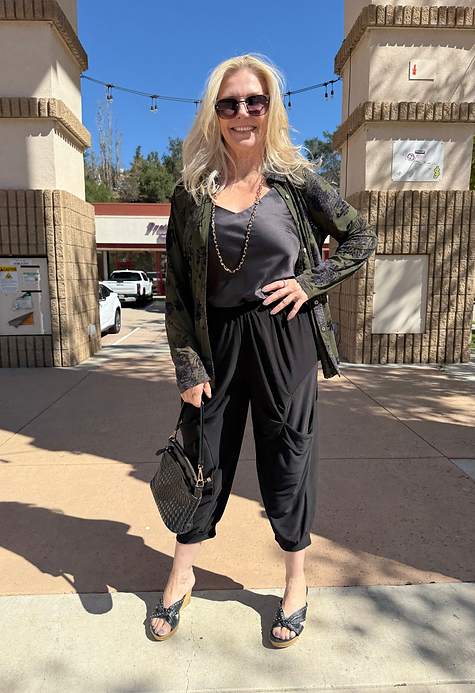 Paparazzi sheer flocked blouse olive.heif