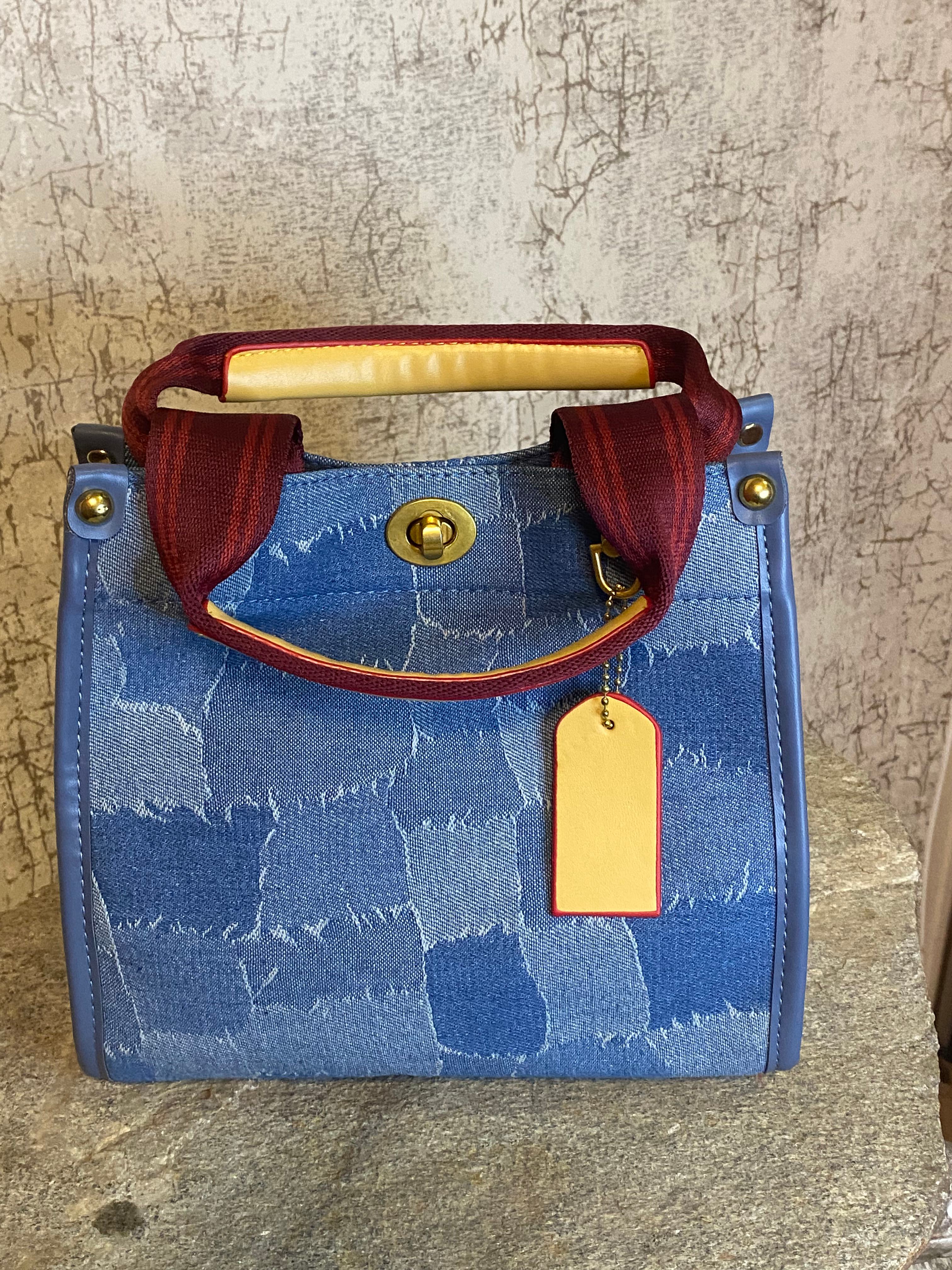 MC Handbags Small Patchwork Jean Purse