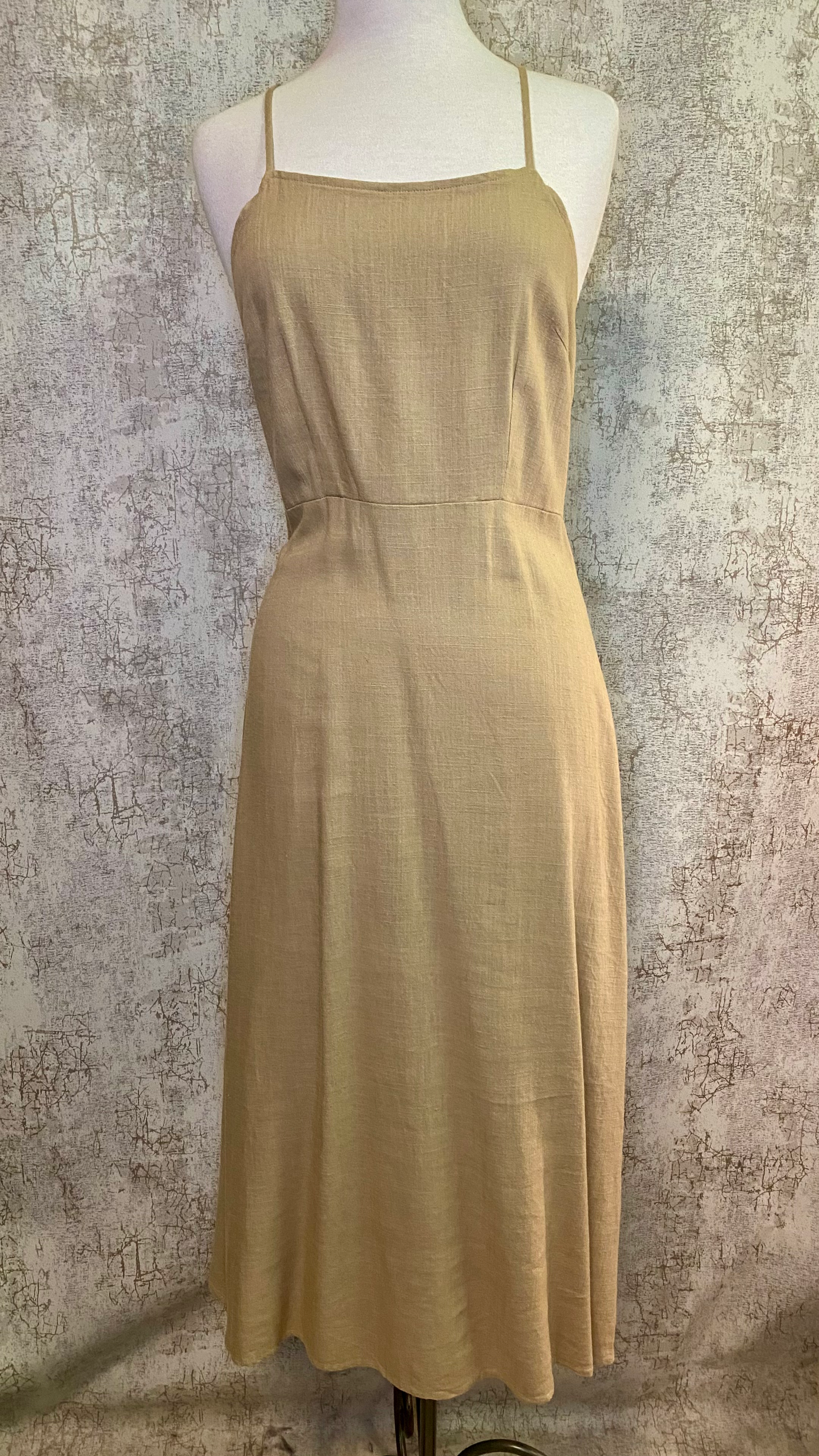 Paparazzi Linen Maxi Dress-Khaki