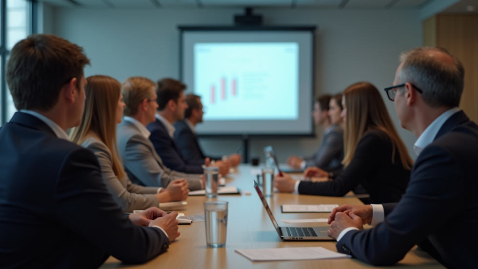Eye-level view of a group discussion in a seminar