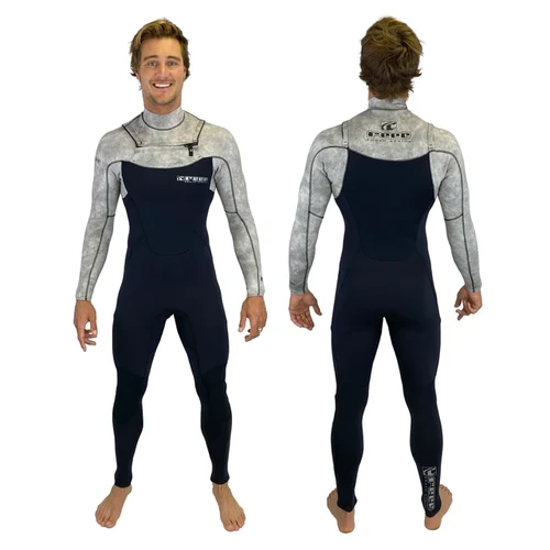 REEF Mens Vault 4.3 Wetsuit Black Cement Surf Garage Supply