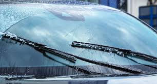 Windscreen washers and wipers in action