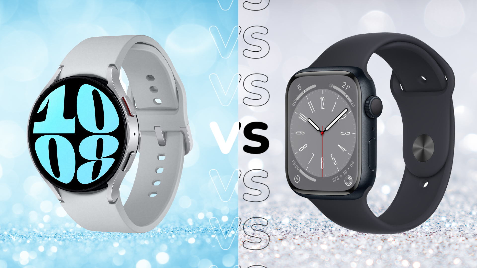 comparison between - Apple Watch Series 8 and Samsung Galaxy Watch 6