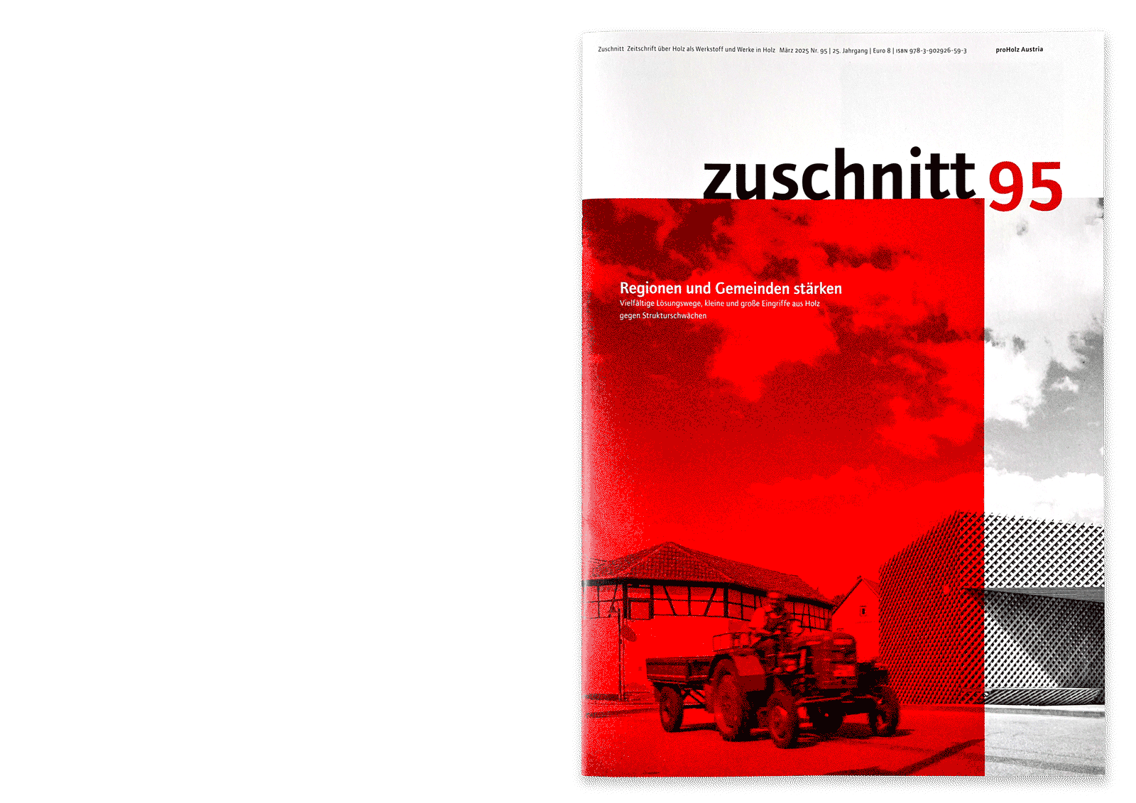 Publkation des BahnHofladens in der Holzbau-Zeitschrift Zuschnitt
