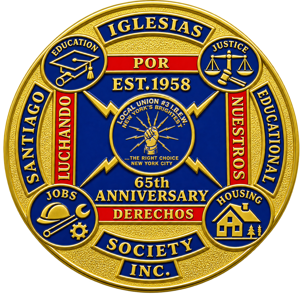 SIES 65th Anniversary Gold Pin