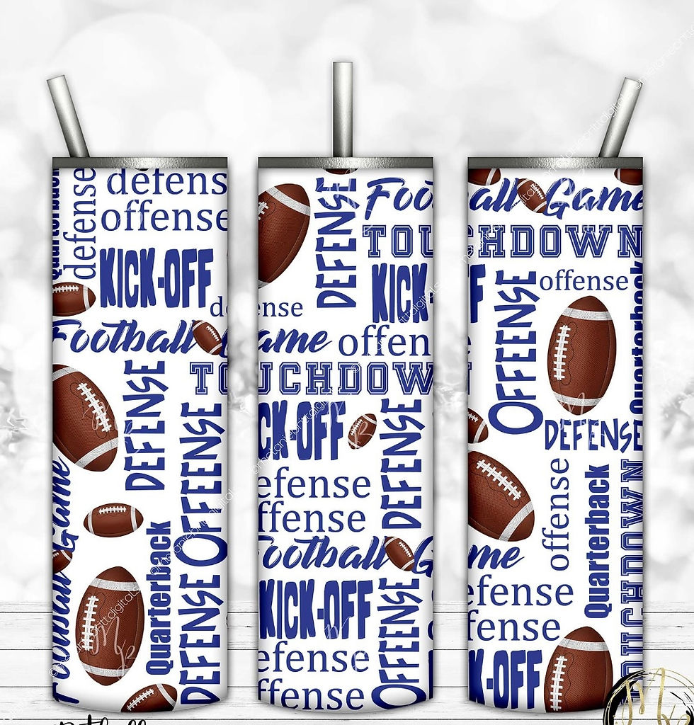 Thumbnail: Football tumbler