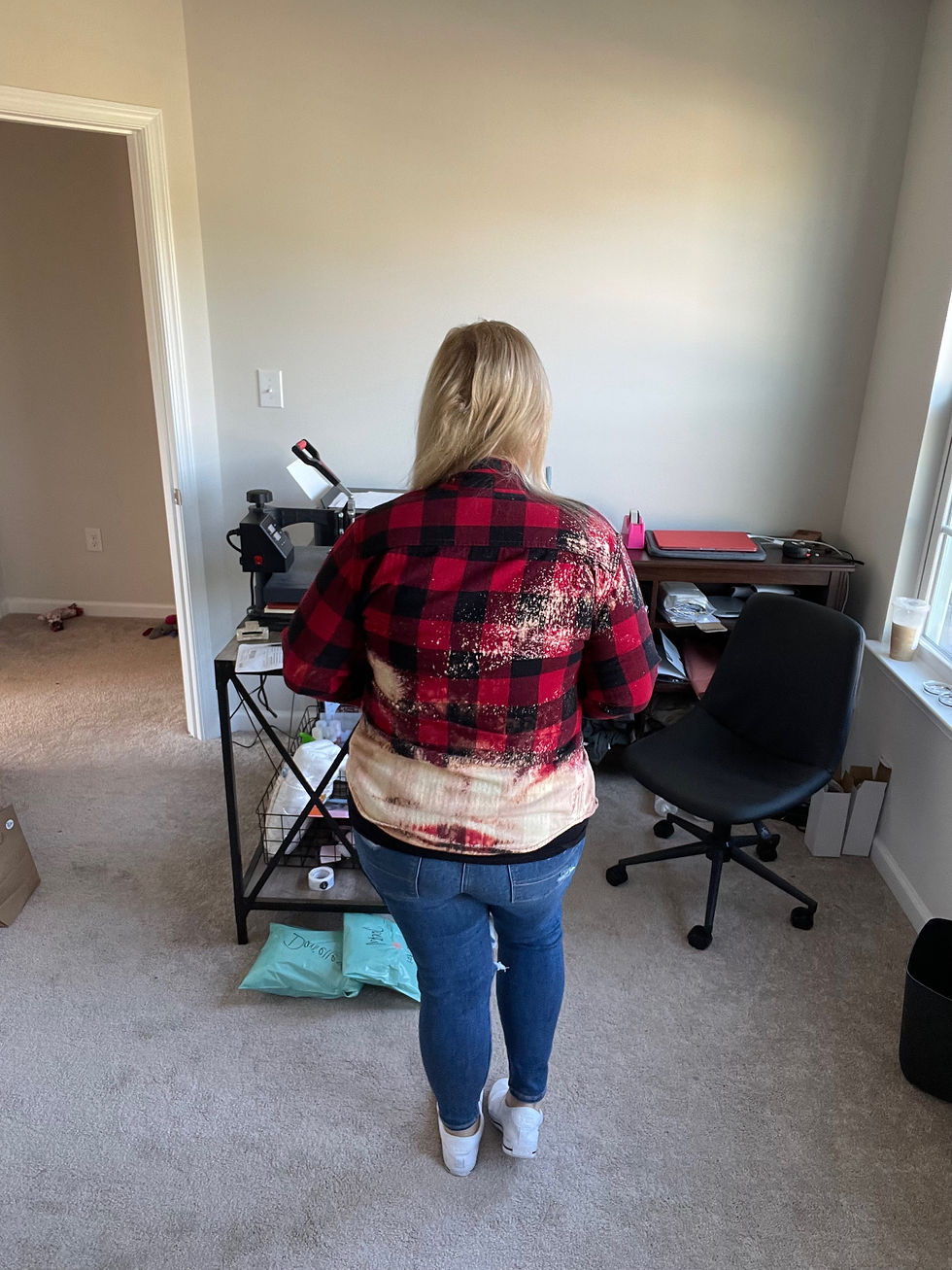 Thumbnail: Red bleach flannel