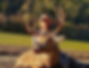 Posing with mature whitetail buck