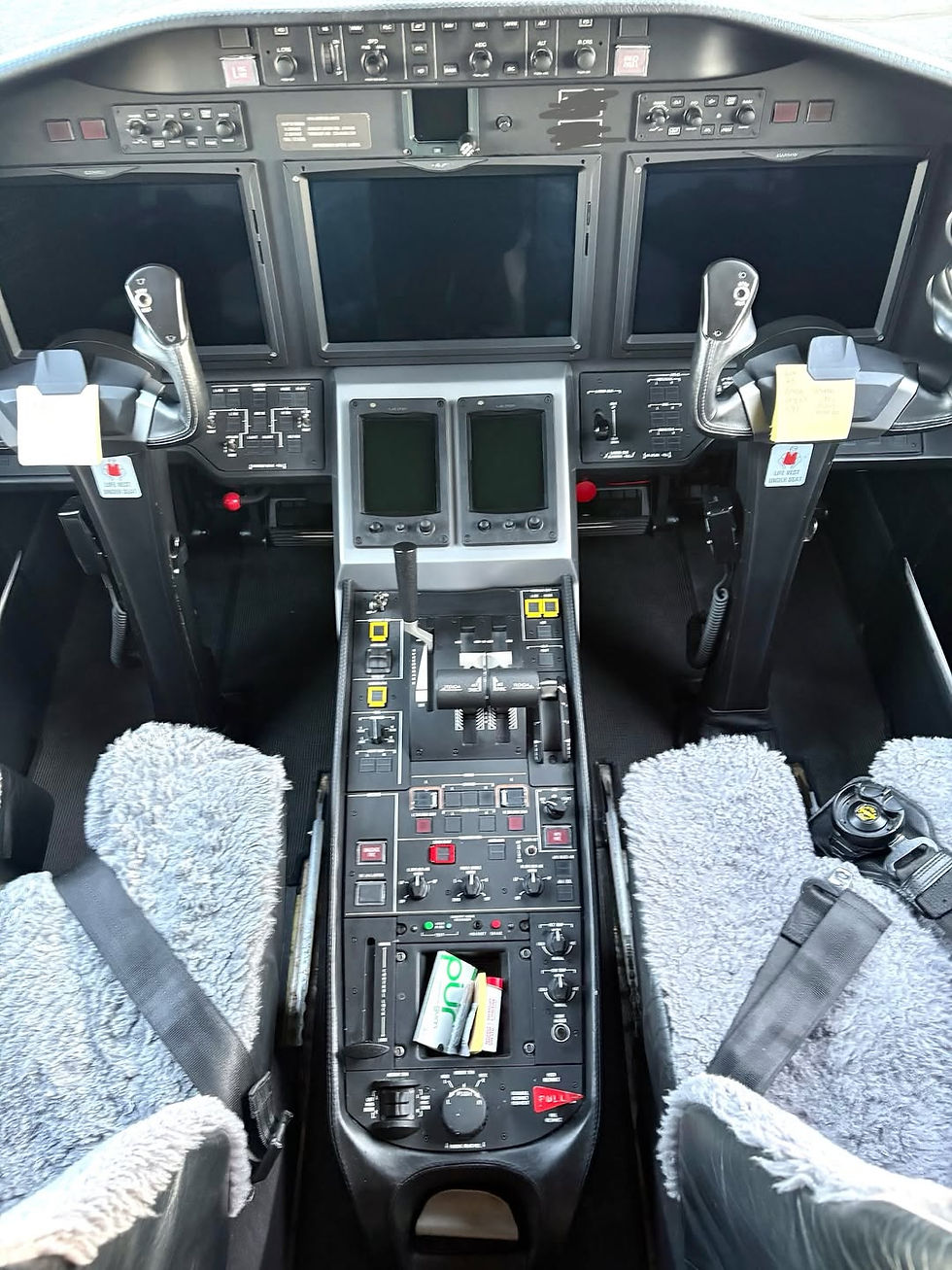 Cessna 680A Citation Latitude at KGON Signature just received a full interior detailing