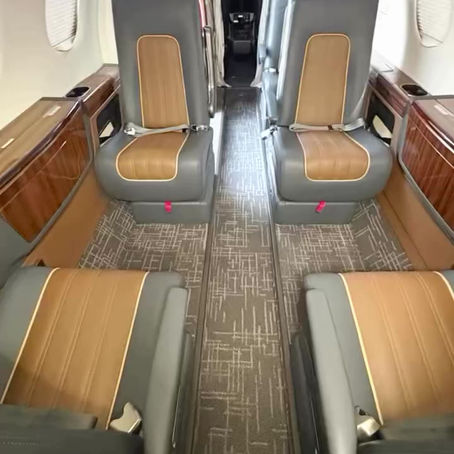 Interior detail on this Embraer Phenom 300 at KHYA Atlantic