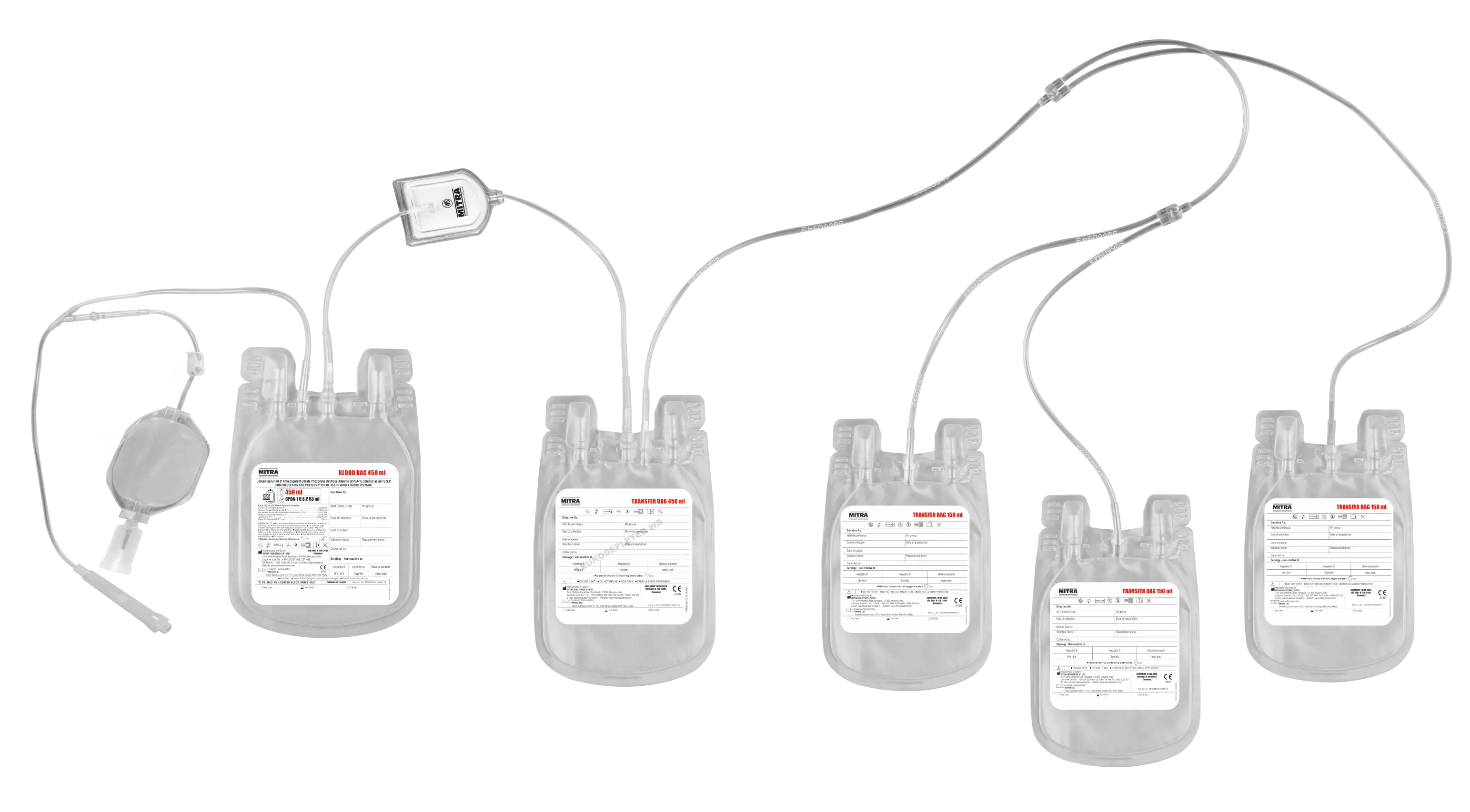 Leukofilter Bags Blood Leukocyte Filter Bags Mitra Industries