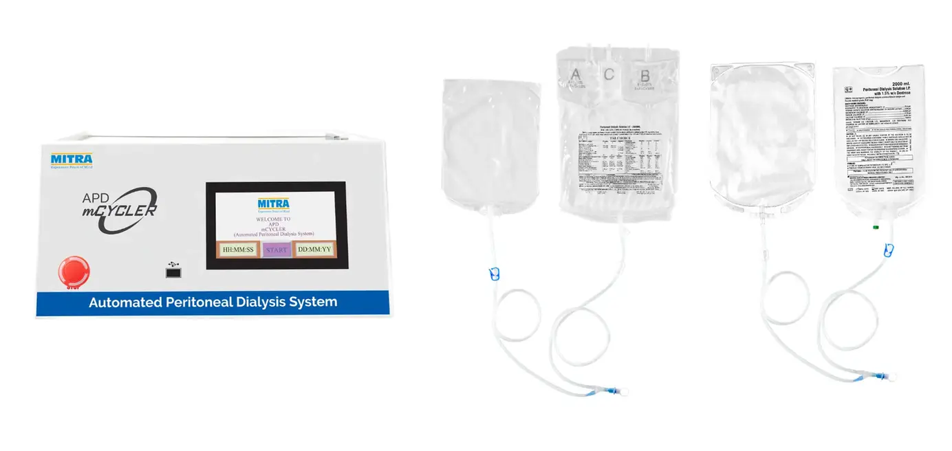 Automated Peritoneal Dialysis Machine and Manual Peritoneal Dialysis Fluid Bags