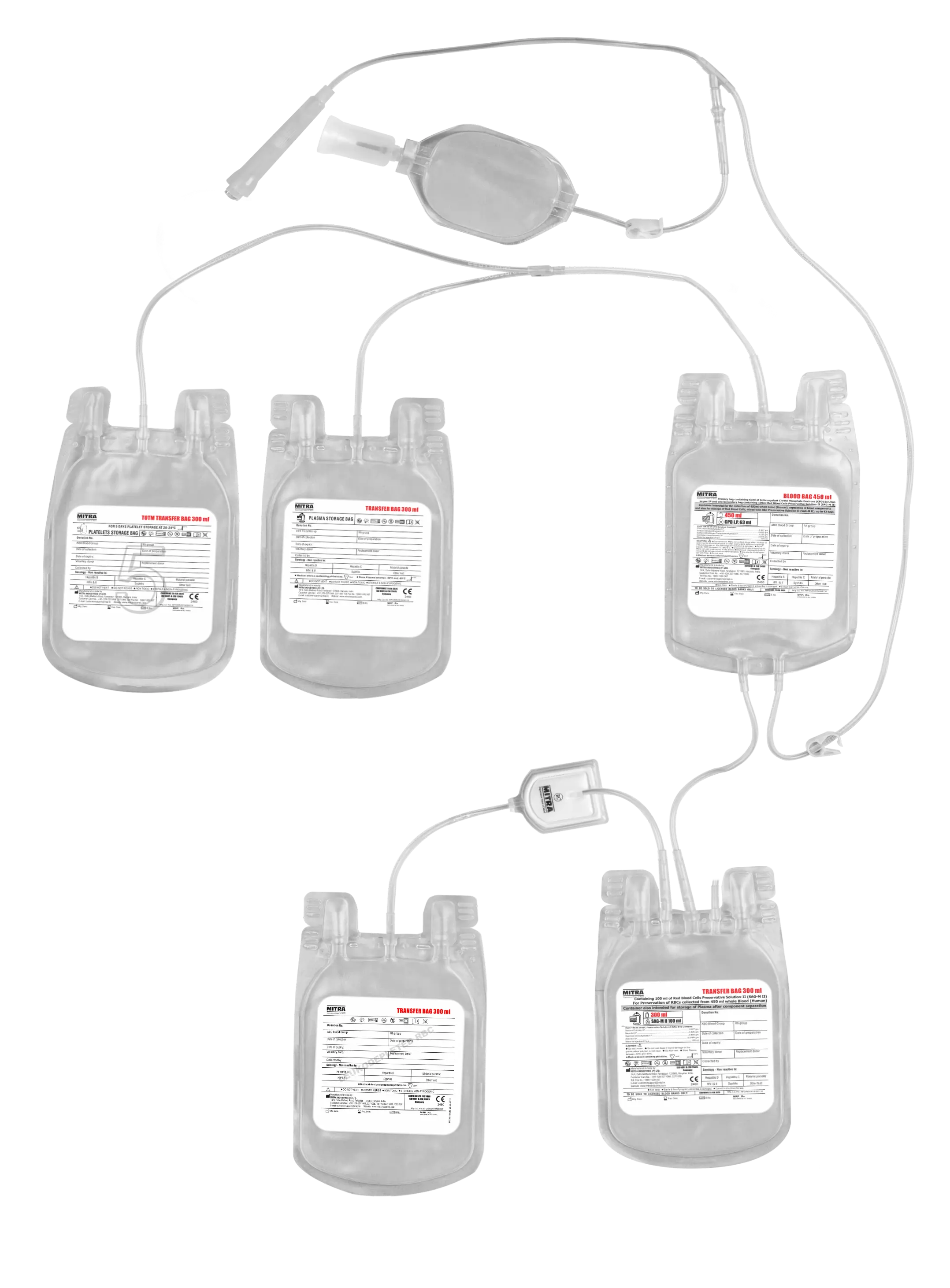 Leukofilter Bags Blood Leukocyte Filter Bags Mitra Industries