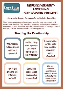 Neurodivergent-affirming supervision prompts