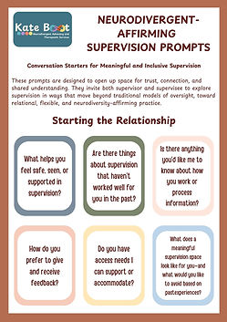 Neurodivergent-affirming supervision prompts