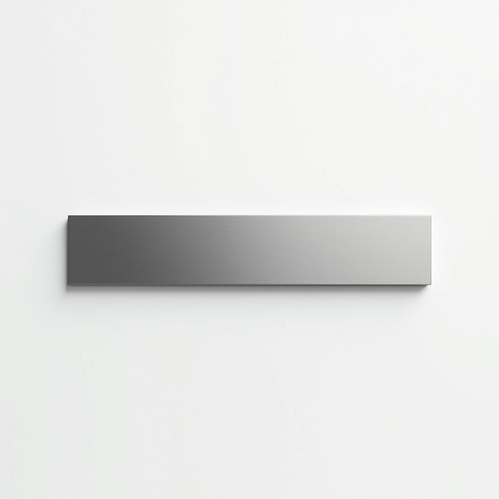 Brushed Metal Nameplate
