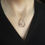Thumbnail: Minimalist Teardrop Outline Necklace