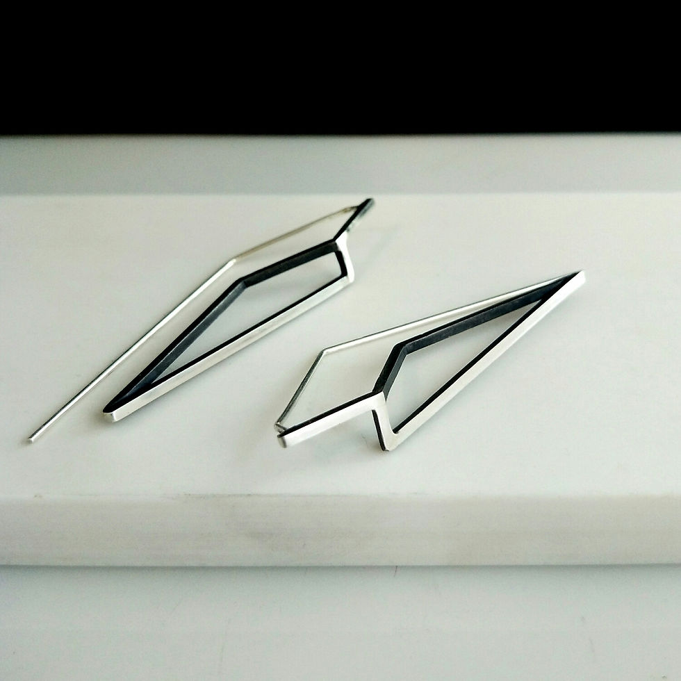 Pointed Hook Continuum Earrings
