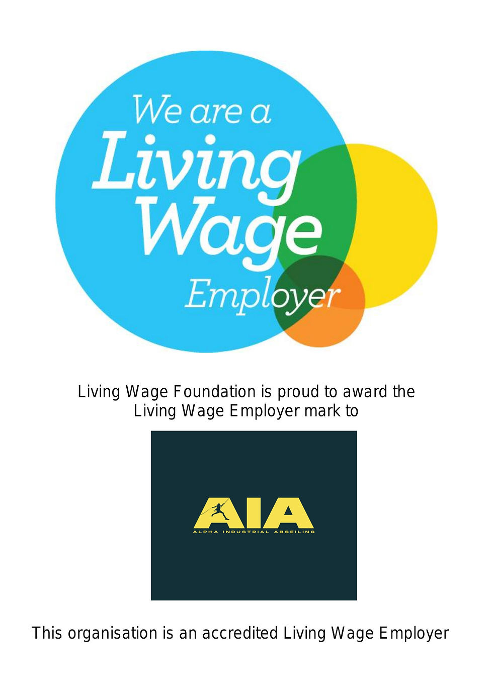 AIA and the living wage