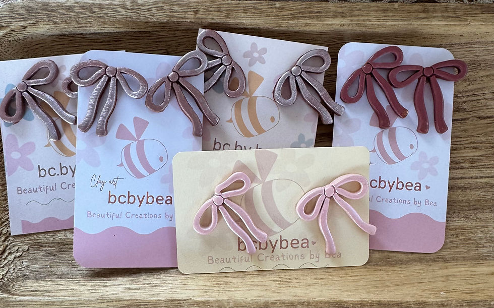 Thumbnail: Sassy Girl coquette bow earrings