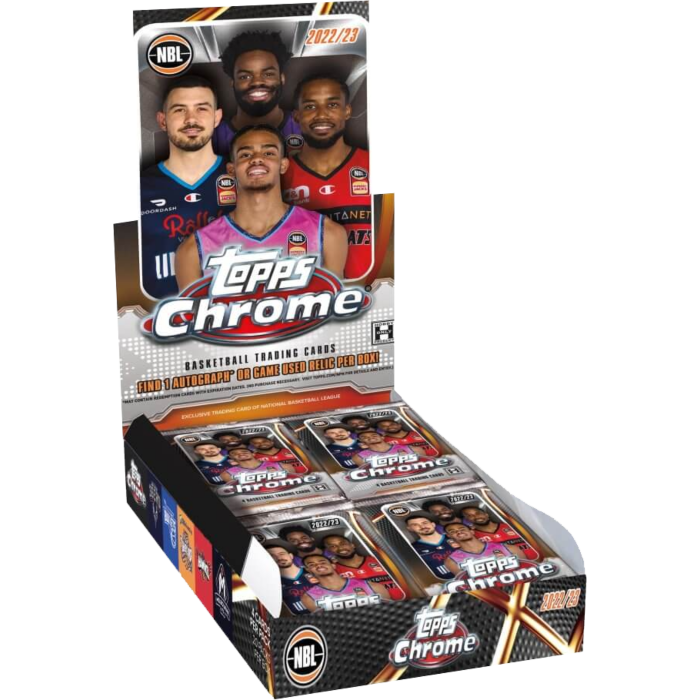 Topps Chrome NBL 2022/23 Basketball Trading Cards Hobby Box (Display of 20)