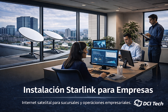 Instalación Starlink para empresas en Guatemala con conectividad satelital confiable para oficinas y sucursales