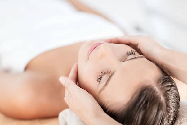 Woman getting a facial at an arizona spa