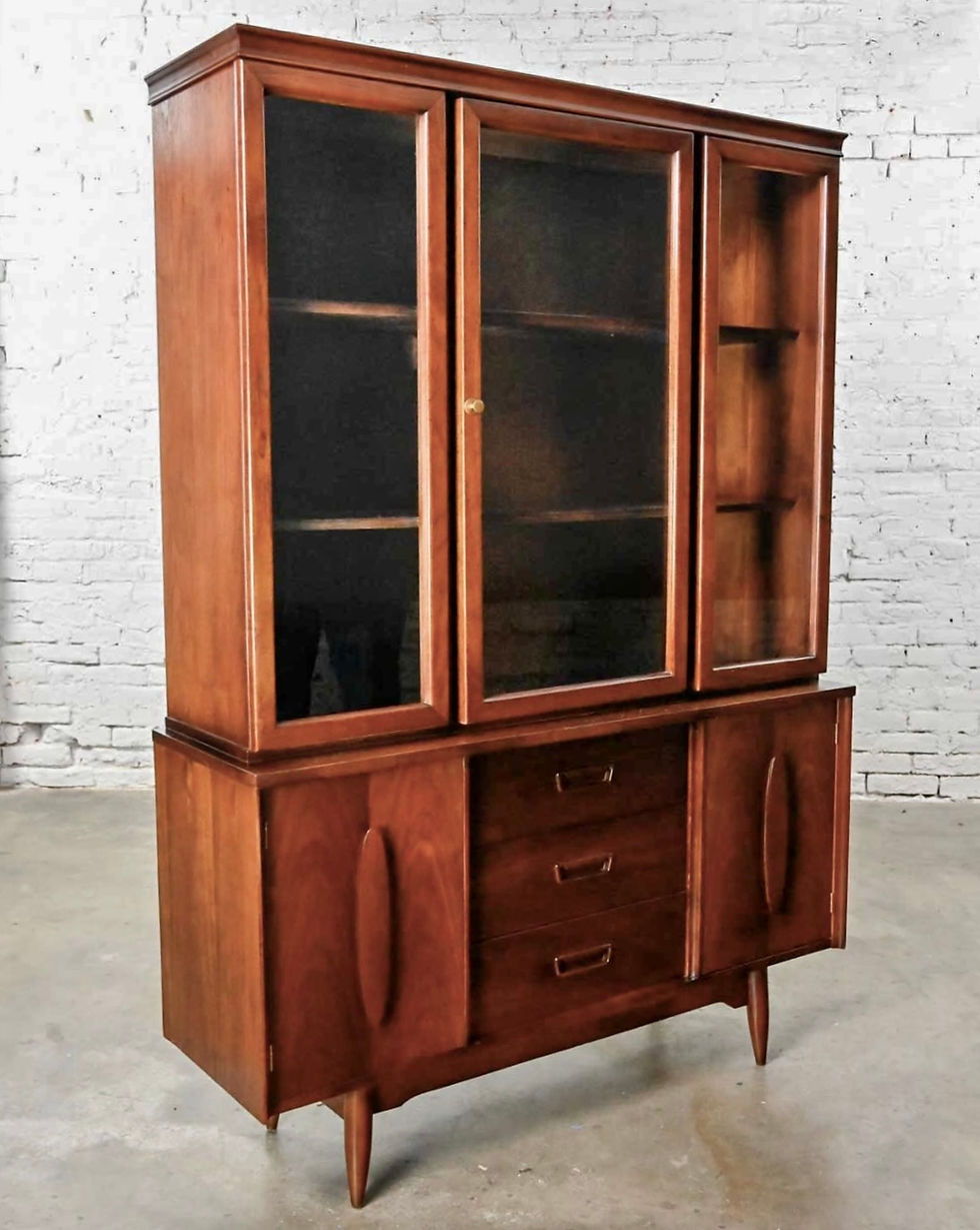 Mid-century modern Display china hutchBy "Garrison Furniture"